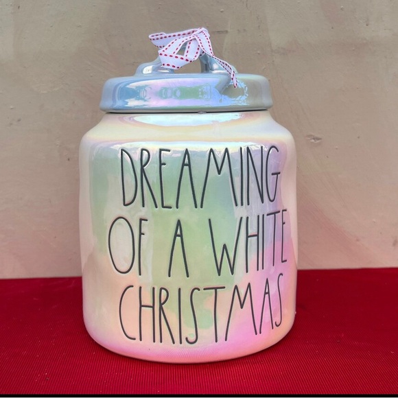 Rae Dunn DREAMING OF A WHITE CHRISTMAS canister - Picture 4 of 7